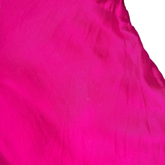 Pink silk drawstring waist Oversized blouse - Quarters size small - Picture 12 of 12